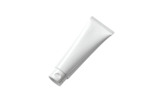 White tube cosmetic container