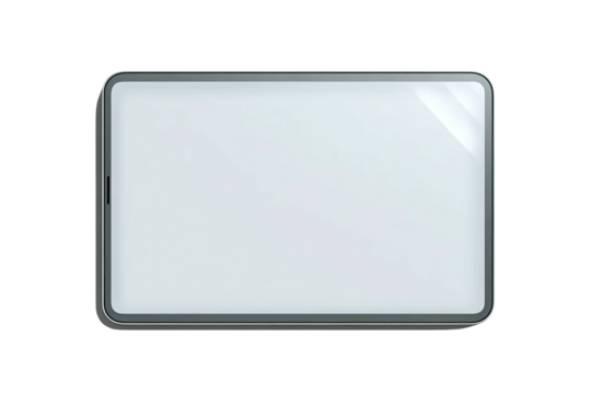 Blank rectangular tablet or phone mockup