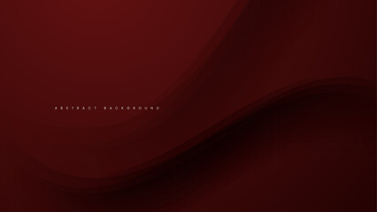 dark red abstract background with layered wave element