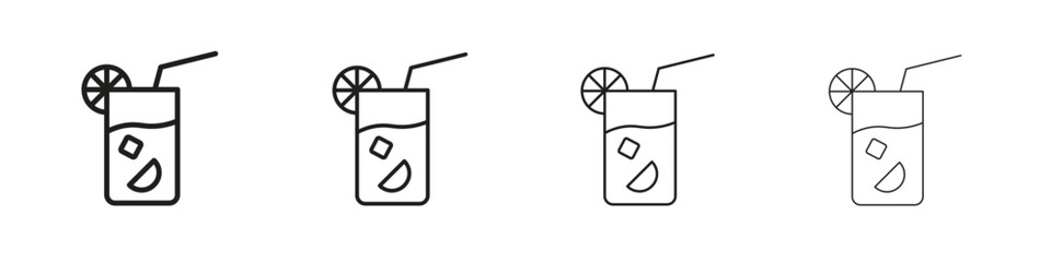 Tom Collins icon outline trend modern simple versions