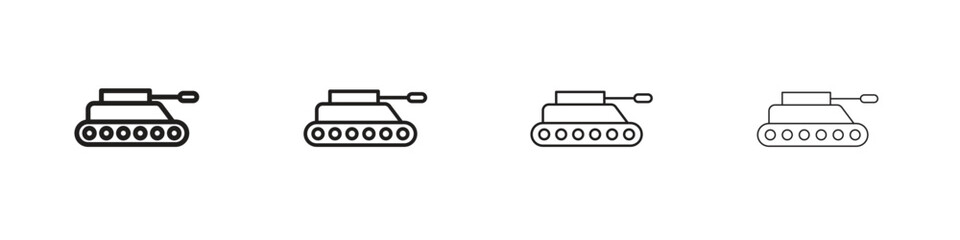 Tank icon outline trend modern simple versions