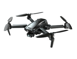 Dark drone, four arms, camera