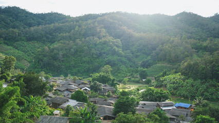 The rural village in the forest and mountains © Farknot Architect