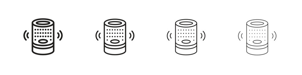 Smart speaker icon outline trend modern simple versions