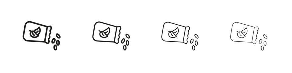 Seeds icon outline trend modern simple versions