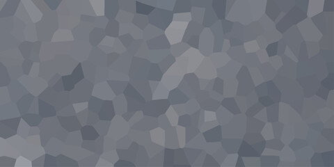 Monochromatic Abstract Geometric Mosaic Pattern with Polygonal Shapes in Shades of Gray vector illustration
