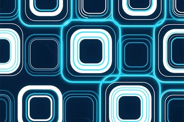 Abstract blue square background vector design with glossy button icons