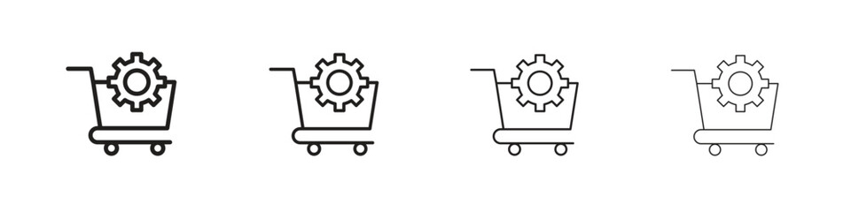 Procurement icon outline trend modern simple versions