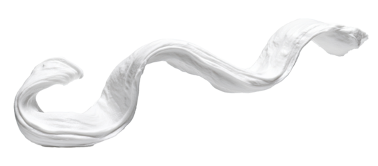 Abstract, flowing, white substance