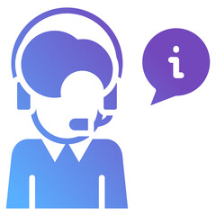 Colorful Gradient Virtual Assistant Icon