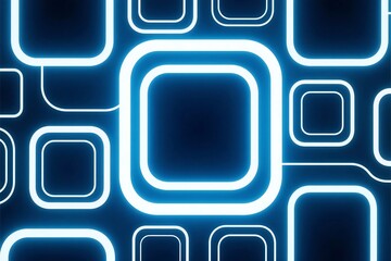 Abstract blue background with glossy square buttons and icons design