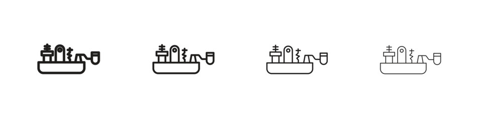 Morse code icon outline trend modern simple versions