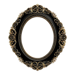 Ornate oval mirror frame (1)