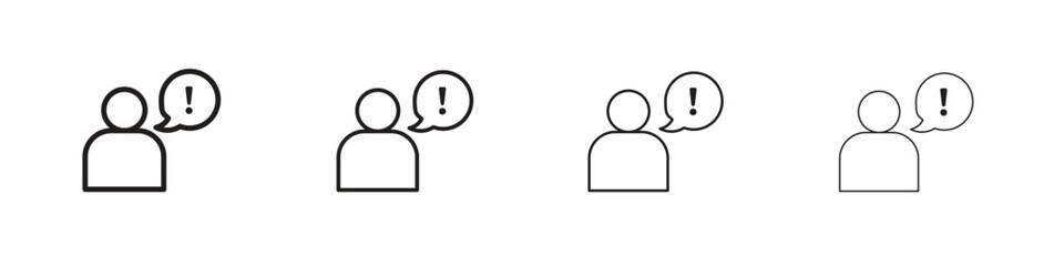 Grievance icon outline trend modern simple versions