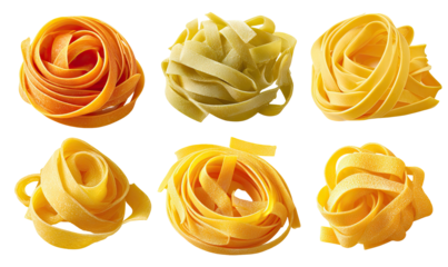 Close-up of various pasta shapes