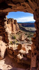 Ancient ruins overlook a vast landscape