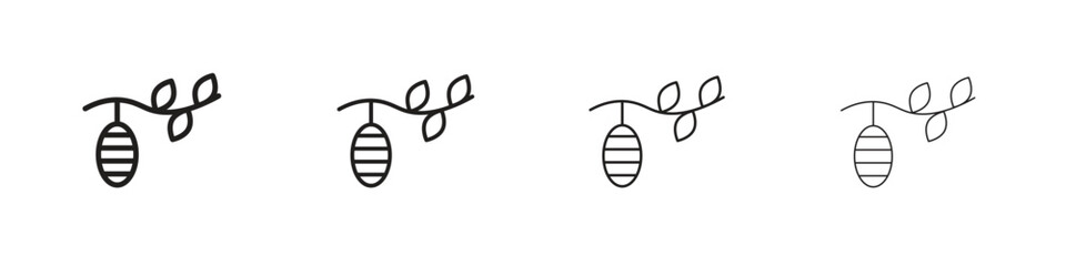 Cocoon icon outline trend modern simple versions