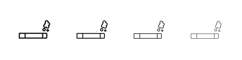 Cigarette icon outline trend modern simple versions