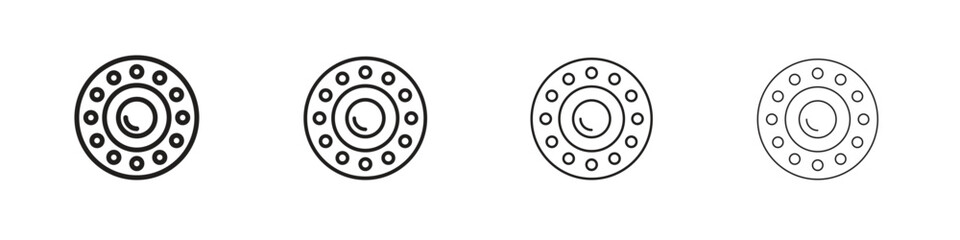 Car bearing icon outline trend modern simple versions