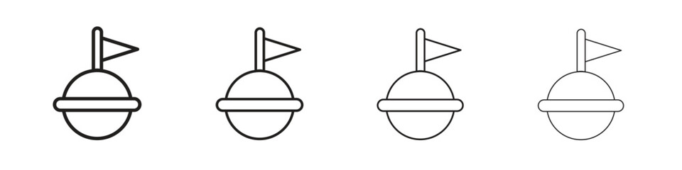 Buoy icon outline trend modern simple versions
