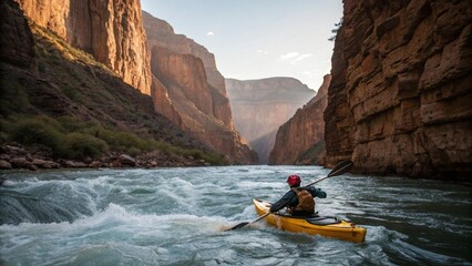 Extreme outdoor adventure in wild nature.