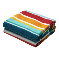 Colorful striped beach towels
