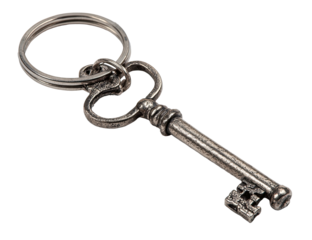 Antique key ring accessory
