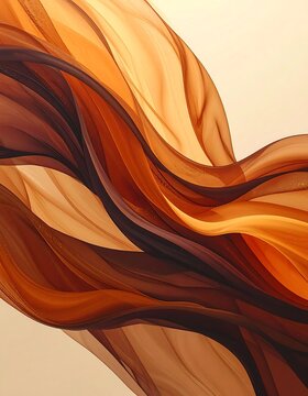 Abstract flowing fabric