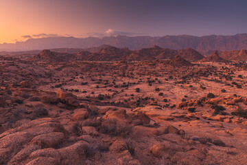 Anti-Atlas Mountains in Morocco – dramatic rocky landscape and desert scenery in North Africa © PawelUchorczak