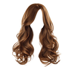 Wavy brown hair