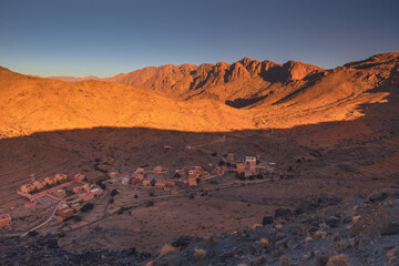 Anti-Atlas Mountains in Morocco – dramatic rocky landscape and desert scenery in North Africa © PawelUchorczak