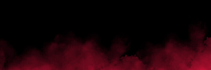 Dark red smoke swirl isolated on black background fantasy fog texture abstract cloud effect for...