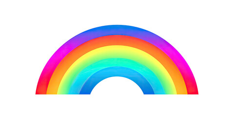 Obraz premium Pixelated rainbow graphic against black background