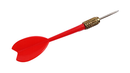 Single dart isolated on white background. 