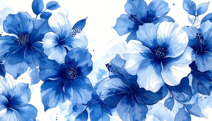 Floral watercolor pattern