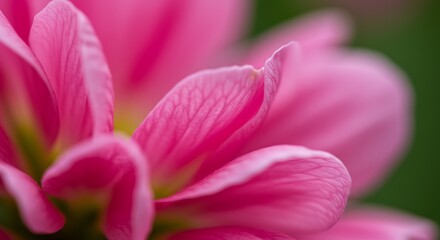 Closeup pink dahlia petals