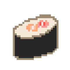 Pixel art sushi salmon