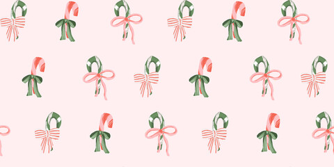Colorful ribbon patterns on a soft pink background create a festive and cheerful design for various creative projects