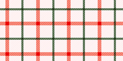 Traditional holiday plaid pattern in red and green with light background suitable for festive decor