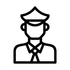 Police icon, vector, illustration
