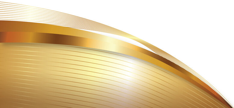 Golden Wavy Lines