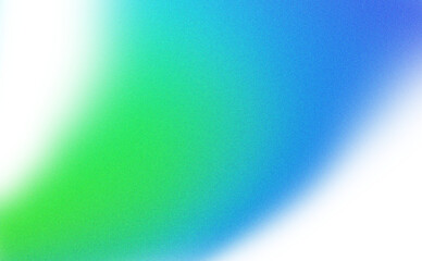 Abstract gradient light flare with vivid blue and green hues transparent background