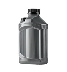 Gray plastic jug, likely for motor oil