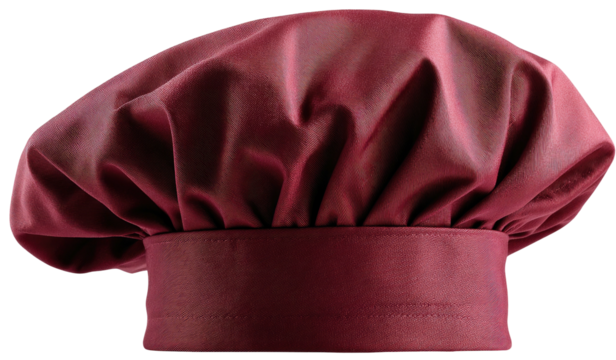 Burgundy chef's hat (4)