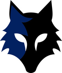 Fox, wolf, jackal vector icon, perfect for festival posters, logo design, creative branding, and animal-themed graphics.