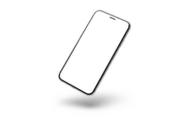 Modern Smartphone Mockup with Floating Display for App Presentation and UI Design