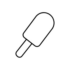Outline of a popsicle art on transparent background