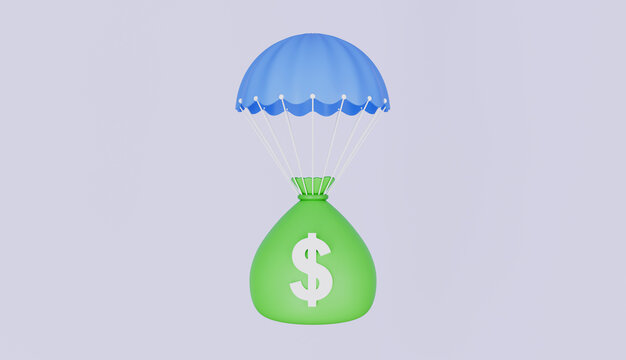 Government Financial Bailout 3d illustration