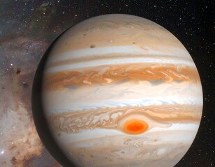 Colorful planet in space