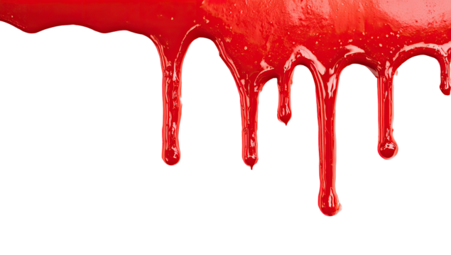 Red paint drips on black background (1)